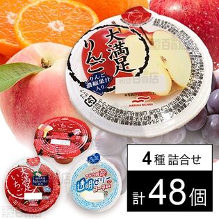 【19時】マルハニチロ 280gの大満足シリーズ2種類入り ゼリー4種計48個セット 3,555円（74.1円/個）送料無料！