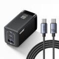 NOHON 合計3ポートUSB充電器（65W、2×USB-C＆USB-A） 140W Type-C 120cm 充電ケーブル付き 1,519円！プライム会員は送料無料！